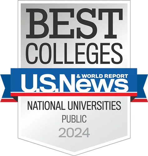 U.S. News & World Report Best College Badge: National Universities Public 2022-2023