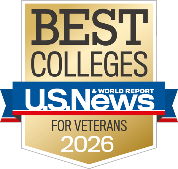 Ranked one of the best colleges for veterans by U.S. News & World Report
