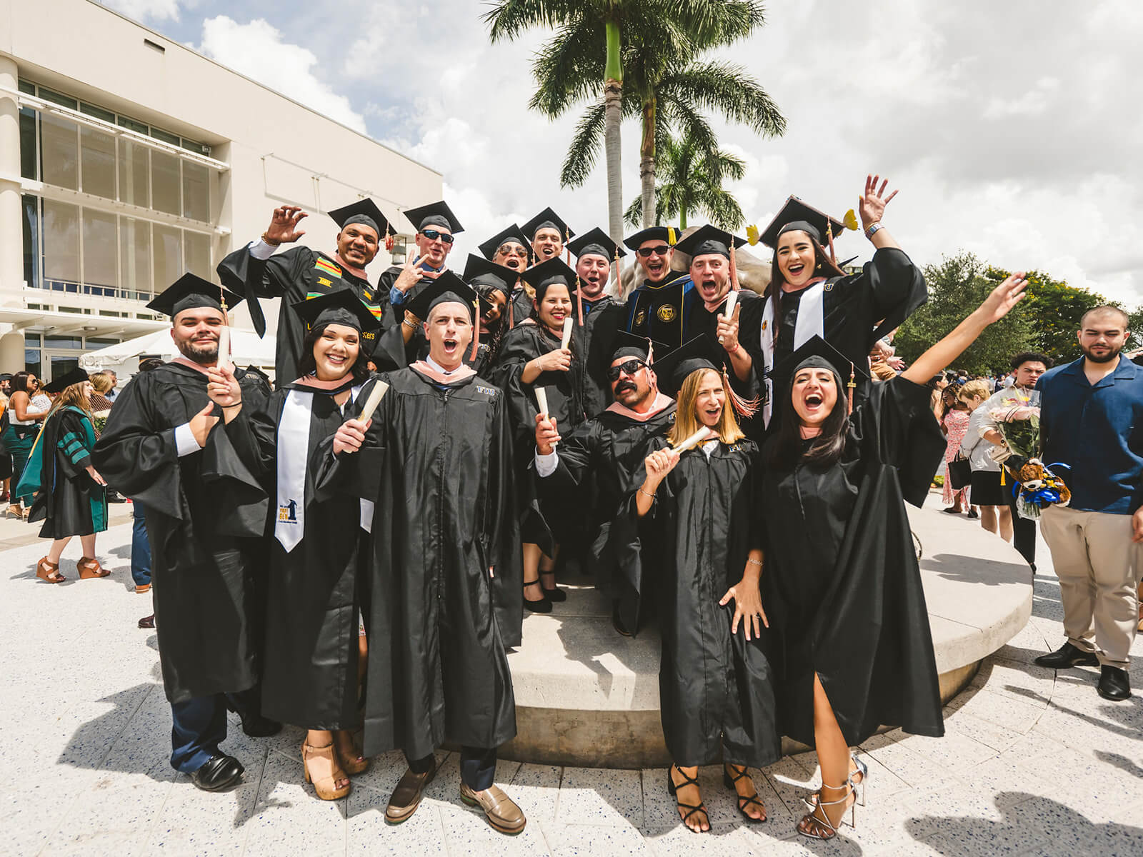 FIU grads celebrate after commencement